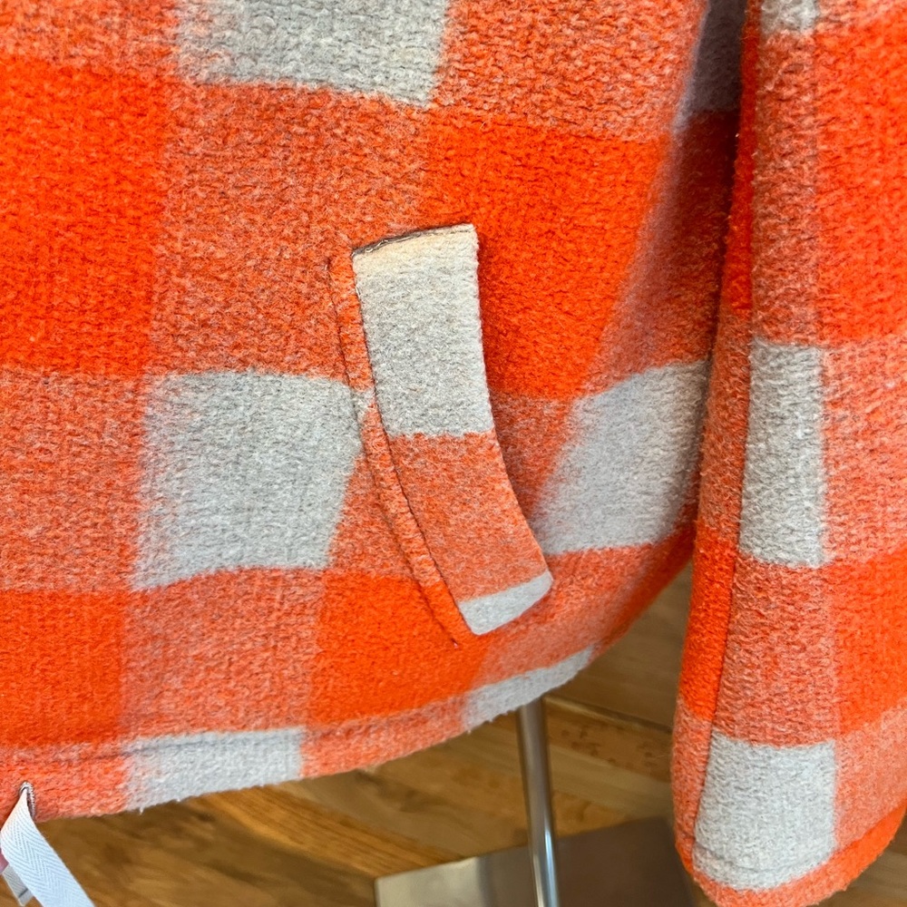 Isabel Marant | Kurt Gingham Check Hooded Jacket | Orange | Mens | Small - Picture 5 of 16